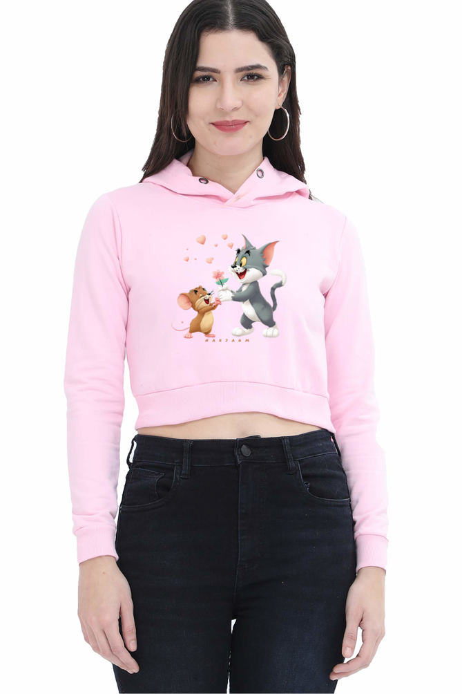 Trendy Female Crop Hoodies for Casual Style and Comfort